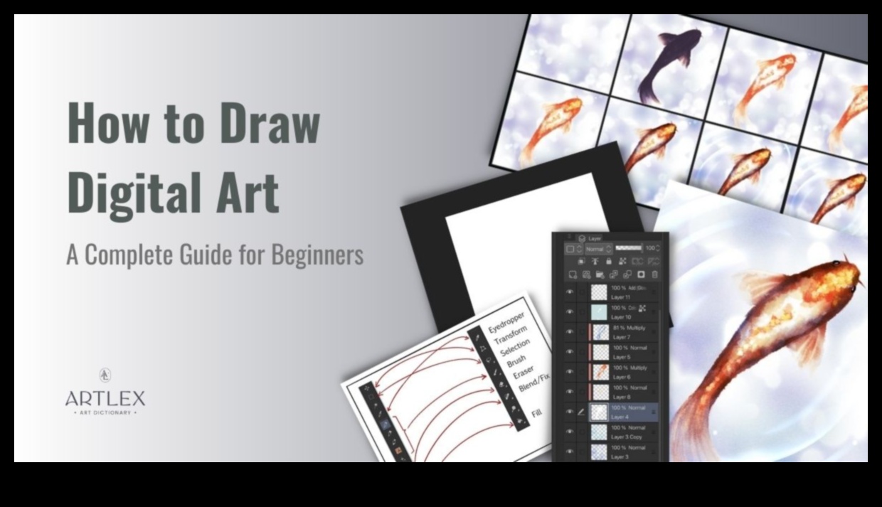 Arta digitală Un ghid pentru elementele de bază 4 Tehnici de creație pentru arta digitală: navigarea creativității virtuale