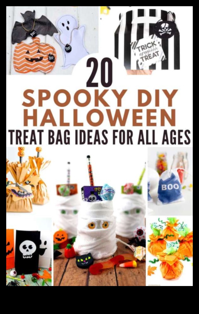 Pungi de bricolaj pentru Halloween: Fabricare pentru surprize dulci și înfricoșătoare