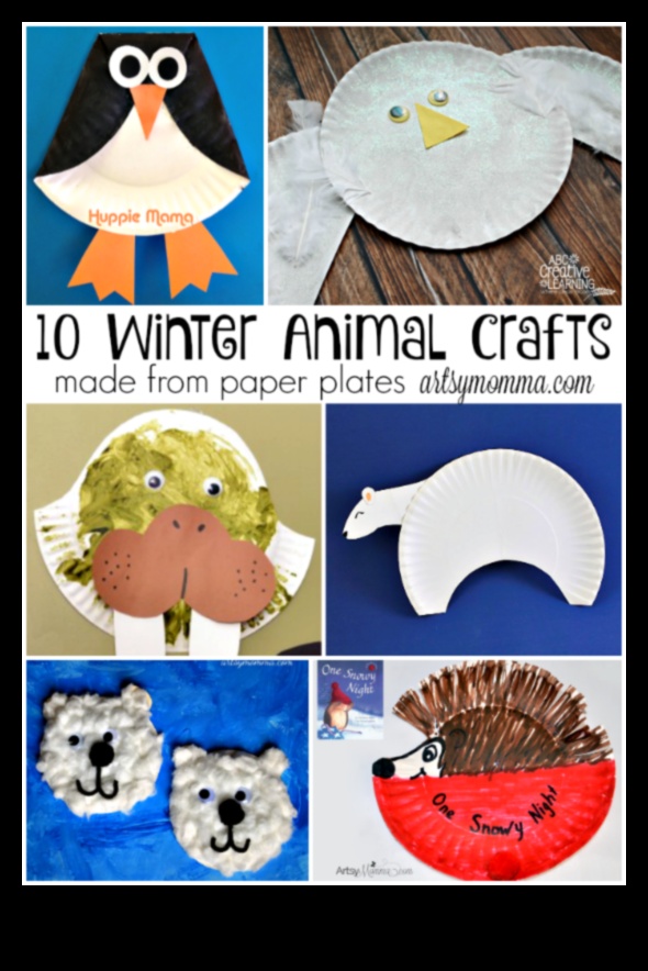 Crafty Critters 10 meșteșuguri de iarnă pentru copii 3 Meșteșuguri cu animale sălbatice de iarnă: proiecte de bricolaj inspirate de creaturile naturii