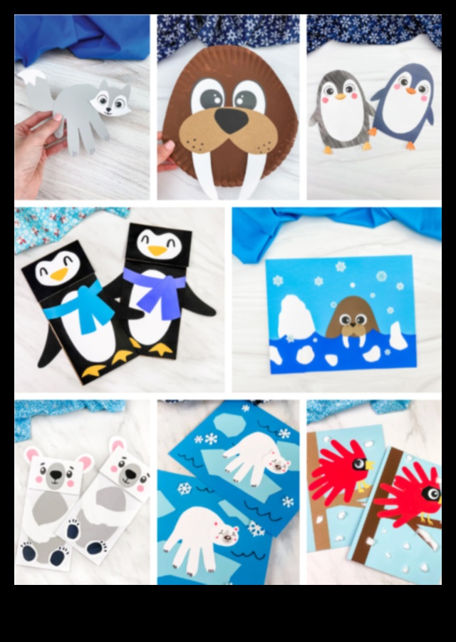 Crafty Critters 10 meșteșuguri de iarnă pentru copii 2 Meșteșuguri cu animale sălbatice de iarnă: proiecte de bricolaj inspirate de creaturile naturii