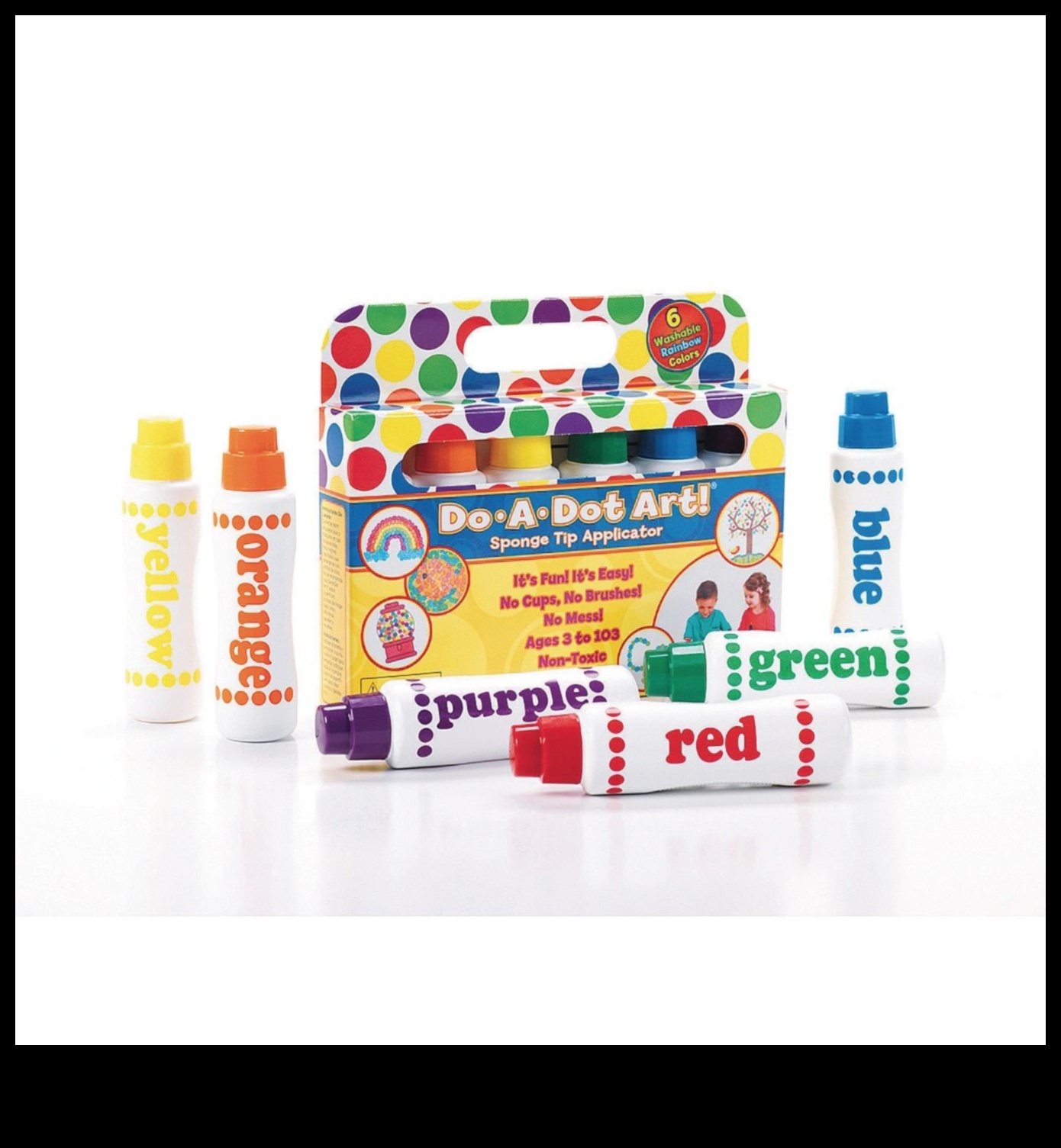 Dot Art cu markere Fără mizerie, totul distractiv 4 Marker fără mizerie Dot Art: DIY creativ pentru copii cu puncte colorate